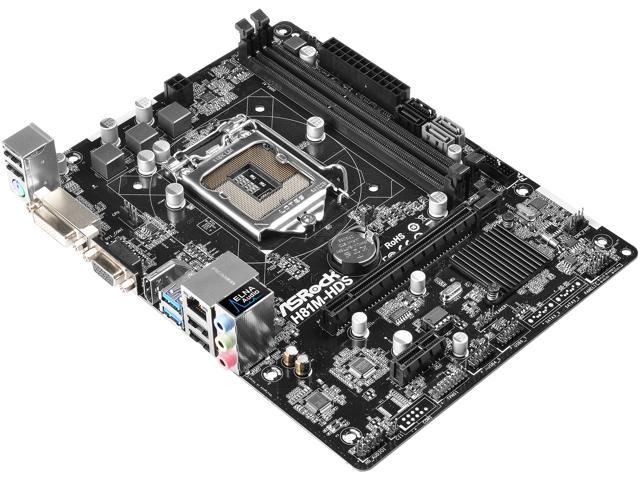 ASRock H81M-HDS R2.0 LGA 1150 Micro ATX 