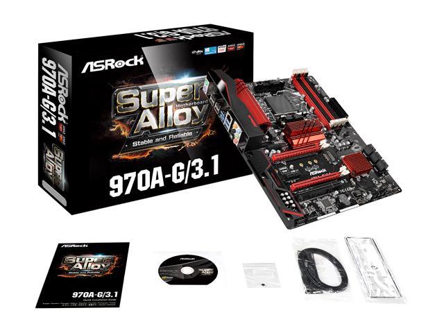 ASRock 970A-G/3.1 Socket AM3 AMD 970 DDR3 USB3.1 SATA 3 Placa Madre ATX 