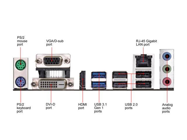 ASRock H110M-HDV R3.0 LGA 1151 Micro ATX Motherboards - Intel - Newegg.com