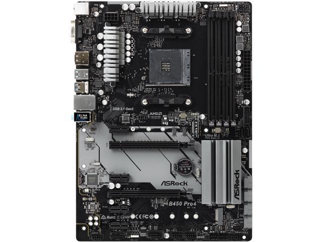 ASRock B450 PRO4 AM4 ATX AMD Motherboard - Newegg.com