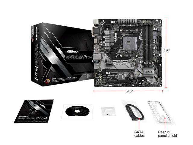ASRock B450M PRO4 AM4 Micro ATX AMD Motherboard - Newegg.ca