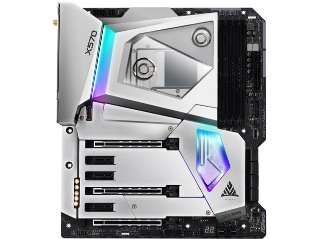 ASRock X570 AQUA AM4 Extended ATX AMD Motherboard - Newegg.com