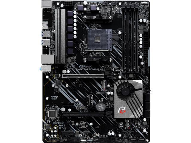 ASRock X570 Phantom Gaming 4S AM4 ATX AMD Motherboard - Newegg.com