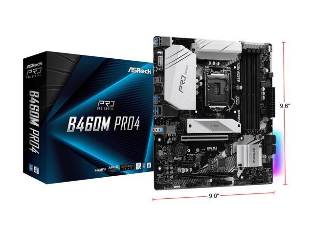 ASRock B460M PRO4 Intel B460 Micro ATX Intel Motherboard - Newegg.com