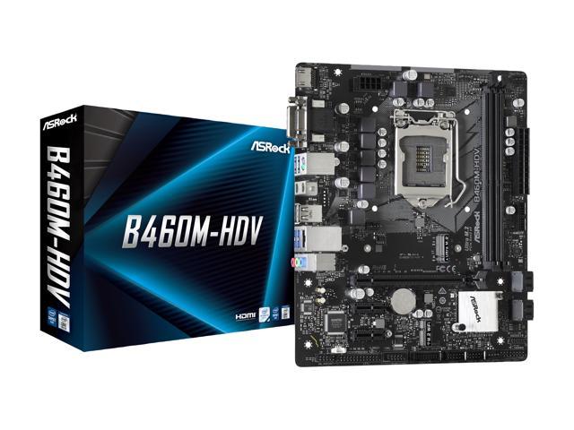 ASRock B460M-HDV LGA 1200 Micro ATX Intel Motherboard - Newegg.com