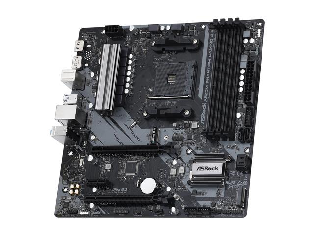 ASRock A520M PHANTOM GAMING 4 AM4 Micro ATX AMD Motherboard