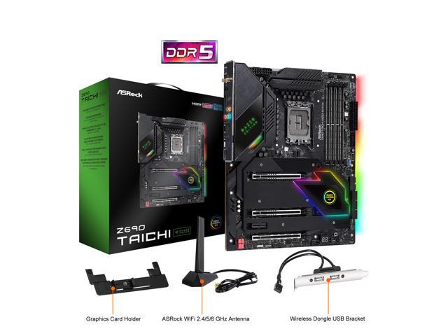 ASRock Z690 Taichi Razer Edition LGA 1700 (14th,13th,12th Gen) Intel Z690  SATA 6Gb/s DDR5 ATX Intel Motherboard