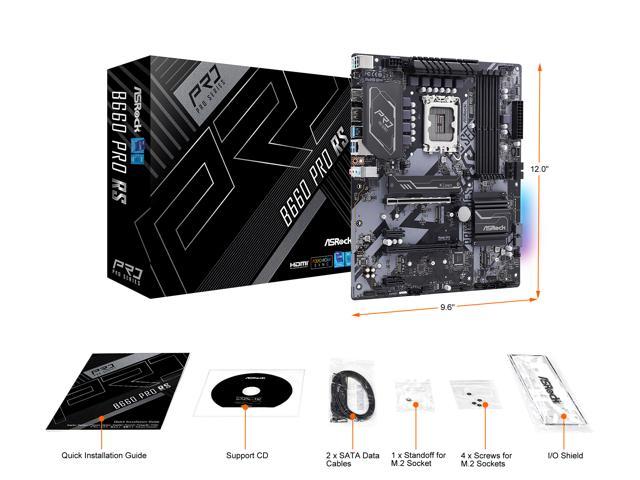 Open Box: ASRock B660 PRO RS LGA 1700 Intel B660 SATA 6Gb/s DDR4