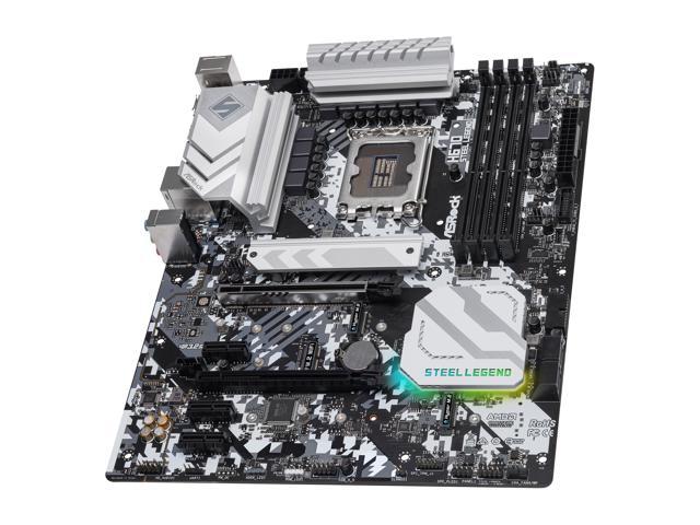 ASRock H670 STEEL LEGEND LGA 1700 Intel H670 SATA 6Gb/s DDR4 ATX Motherboard
