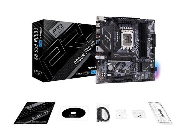 ASRock B660M PRO RS LGA 1700 Intel B660 SATA 6Gb/s DDR4