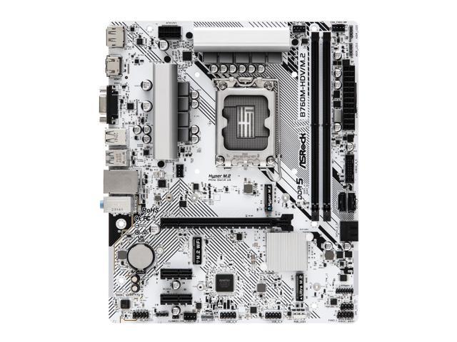 ASRock B760M-HDV/M.2 LGA1700 Micro ATX (280) Intel B760 SATA 6Gb/s