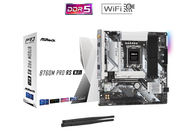 ASRock B760M PRO RS WiFi Micro ATX Motherboard