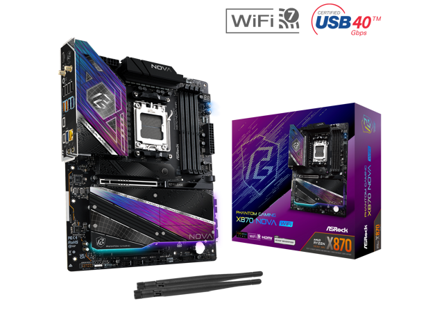 ASRock Phantom Gaming X870 Nova WiFi ATX Motherboard