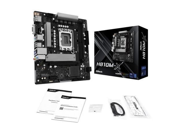 ASRock H810M-X Micro ATX Motherboard