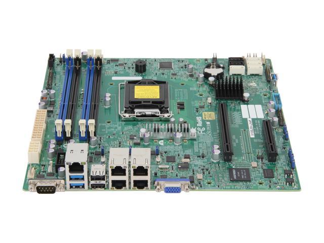 SUPERMICRO MBD-X10SLM+LN4F-O Micro ATX Server Motherboard - Newegg.com