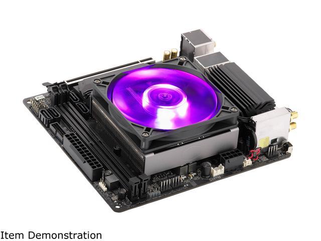 Cooler Master MasterAir G200P RGB low-profile CPU Air Cooler, 39.4 mm  Ultra-Low-Profile Heatsink, Two C-Shaped Heatpipe, 92mm PWM Fan, RGB  Lighting