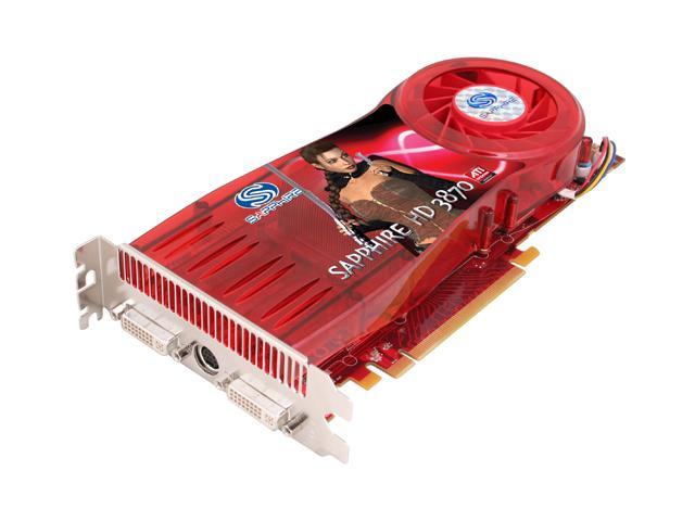 SAPPHIRE Radeon HD 3870 512MB GDDR4 PCI Express 2.0 x16 CrossFireX Support Video Card 100215L