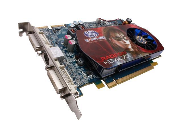 SAPPHIRE Radeon HD 4670 512MB GDDR3 PCI Express 2.0 x16 CrossFireX Support Video Card 100255L