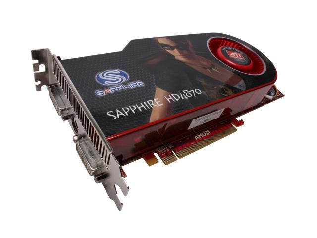 SAPPHIRE Radeon HD 4870 1GB GDDR5 PCI Express 2.0 x16 CrossFireX Support Video Card 100243-1GL