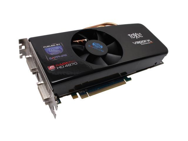 SAPPHIRE TOXIC Radeon HD 4870 512MB 256-bit GDDR5 PCI Express 2.0 x16 HDCP Ready CrossFire Supported Video Card, 100243TXSR