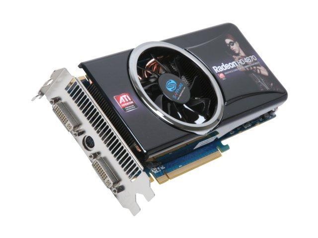 SAPPHIRE Radeon HD 4870 1GB GDDR5 PCI Express 2.0 x16 CrossFireX Support Video Card 100279-1GL