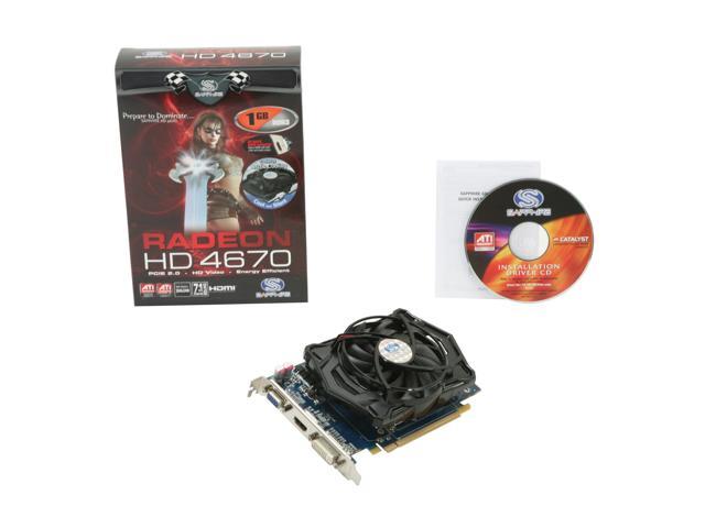 SAPPHIRE Radeon HD 4670 Video Card 100296HDMI - Newegg.com