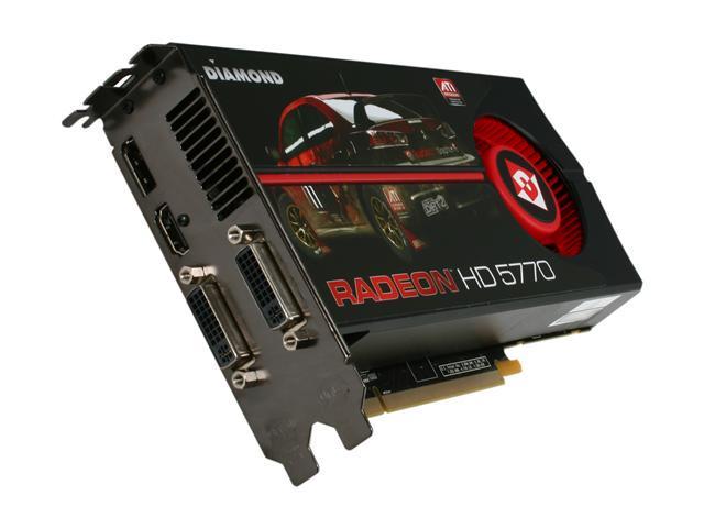 DIAMOND Radeon HD 5770 1GB GDDR5 PCI Express 2.0 x16 CrossFireX Support Video Card 5770PE51G