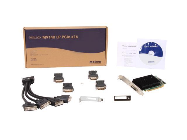 Matrox M9140-E512LAF 512MB GDDR2 PCI Express x16 Low Profile