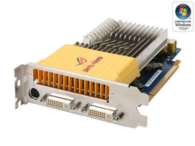 ASUS GeForce 8600 GT 256MB GDDR3 PCI Express x16 SLI Support Video Card EN8600GT SILENT/HTDP/256M