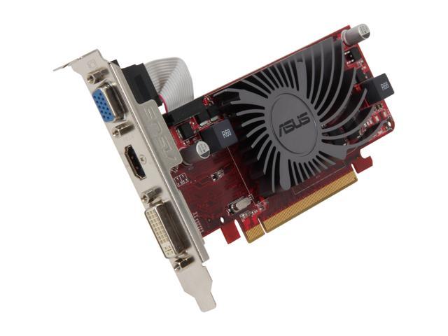 ASUS EAH6450 SILENT/DI/1GD3(LP) Radeon HD 6450 1GB 64-Bit DDR3 PCI Express 2.1 x16 HDCP Ready Low Profile Ready Video Card Manufactured Recertified