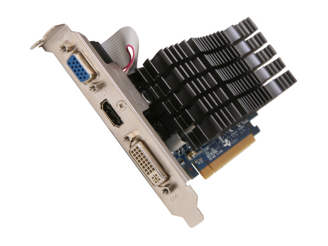 Refurbished: ASUS Silent GeForce 210 Graphics Card EN210-PCIE-1GB-CO-R ...