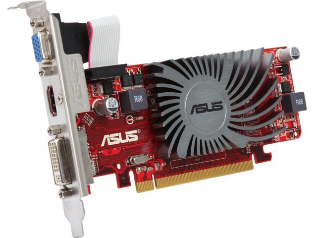 ASUS Radeon HD 5450 512MB DDR3 PCI Express 2.1 x16 Low Profile Ready Video Card EAH5450 SL/DI/512MD3/MG(LP)