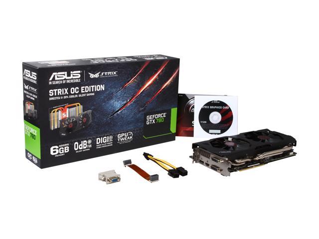 Asus Geforce Gtx 780 Video Card Strix Gtx780 Oc 6gd5 Newegg Ca