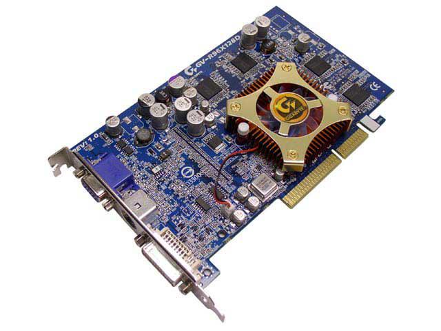 GIGABYTE Radeon 9600XT 128MB DDR AGP 4X/8X Video Card GV-R96X128D