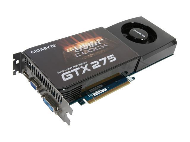 GIGABYTE GeForce GTX 275 1792MB GDDR3 PCI Express 2.0 x16 SLI Support Video Card GV-N275SO-18I