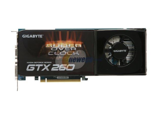 GIGABYTE GeForce GTX 260 DirectX 10 GV-N26SO-896I Video Card - Newegg.com