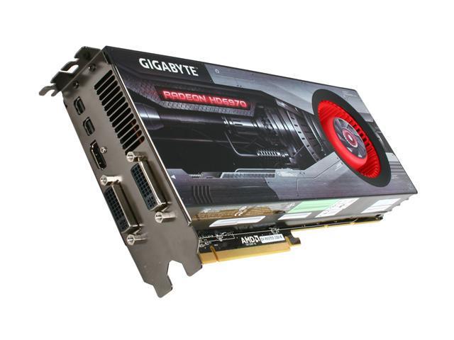 GIGABYTE Radeon HD 6970 2GB GDDR5 PCI Express 2.1 x16 CrossFireX Support Video Card with Eyefinity GV-R697D5-2GD-B
