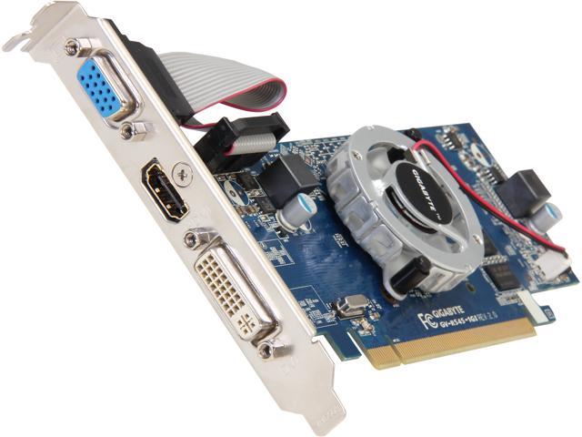 GIGABYTE Radeon HD 5450 1GB DDR3 PCI Express 2.1 CrossFireX Support Low Profile Ready Video Card GV-R545-1GI Rev2.0