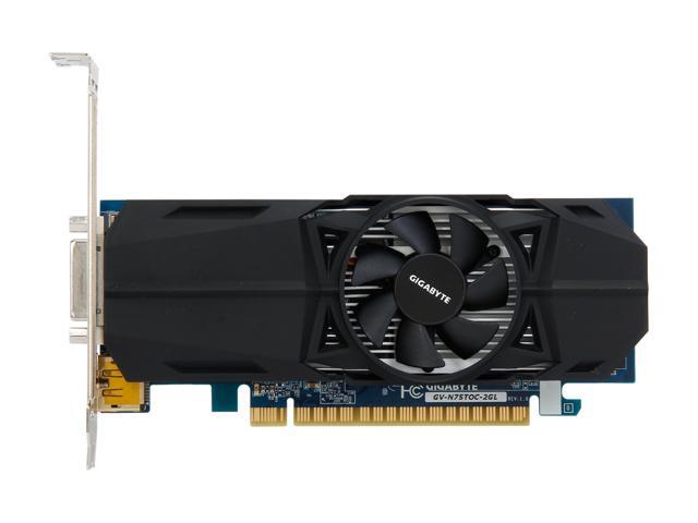 Gigabyte NVIDIA GeForce GTX 750 Ti Graphic Card, 2 GB GDDR5, Low