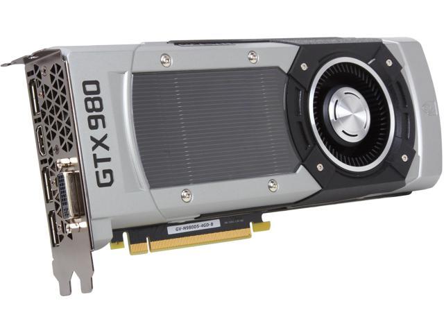GIGABYTE GeForce GTX 980 4GB GDDR5 PCI Express 3.0 G-SYNC Support Video Card GV-N980D5-4GD-B