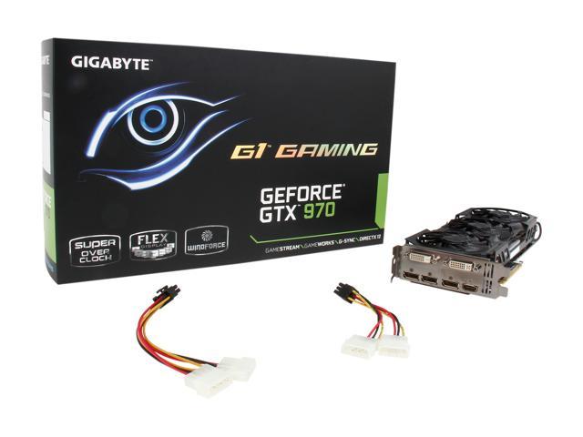 GIGABYTE GeForce GTX 970 4GB G1 GAMING OC EDITION, GV-N970G1 