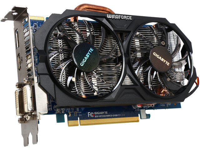 Refurbished: GIGABYTE Radeon R7 260X GV-R726XWF2-2GD REV2 Video Card ...