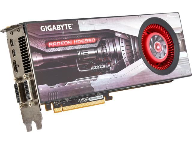 GIGABYTE  GV-R695D5-2GD-B  Radeon HD 6950  2GB  256-Bit  GDDR5  PCI Express 2.1 x16  HDCP Ready CrossFireX Support Video Card with Eyefinity Factory Refurbished