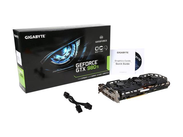 GIGABYTE GeForce GTX 980Ti 6GB WINDFORCE 3X OC EDITION, GV 