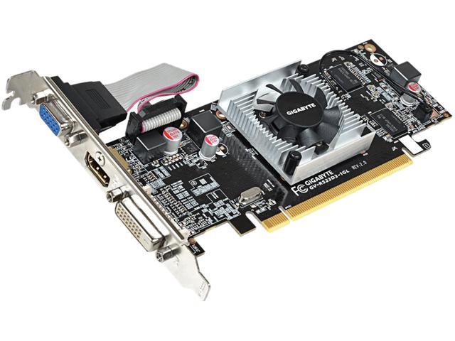 Gigabyte Ultra Durable 2 GV-R523D3-1GL (rev. 2.0) Radeon R5 230 Graphic Card - 625 MHz Core - 1 GB DDR3 SDRAM - PCI Express 2.0 - Low-profile - Single Slot Space Required