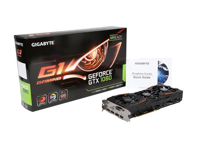 GIGABYTE GeForce GTX 1080 G1 Gaming GV-N1080G1 GAMING-8GD Video Card
