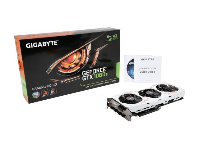 GIGABYTE GTX 1080 Ti 11GB GDDR5X PCI Express 3.0 x16 ATX Video Card GV-N108TGAMING OC-11GD GPUs / Graphics Cards - Newegg.com