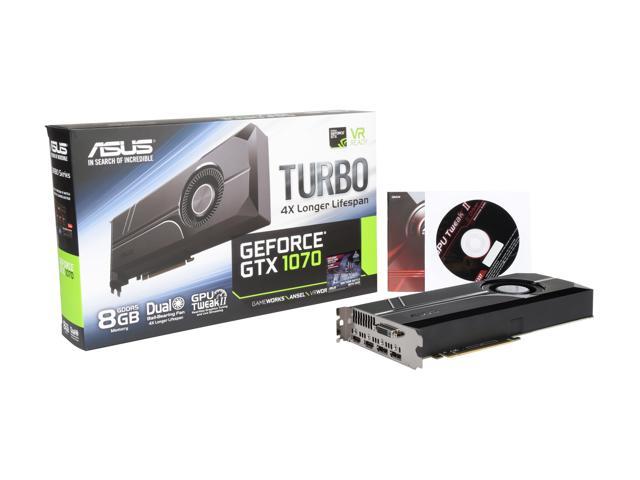 ASUS Turbo GeForce GTX 1070 8GB GDDR5 PCI Express 3.0 SLI Support
