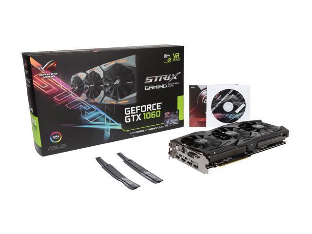 ASUS ROG GeForce GTX 1060 Video Card STRIX-GTX1060-O6G-GAMING 