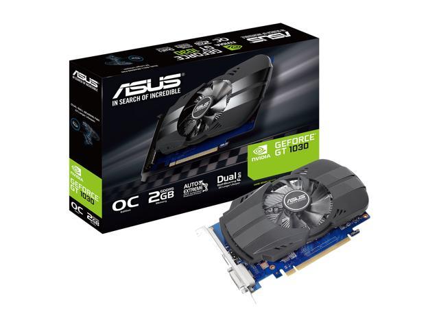Asus Geforce Gt 1030 2gb Phoenix Fan Oc Edition Hdmi Dvi Graphics Card Ph Gt1030 O2g Newegg Com
